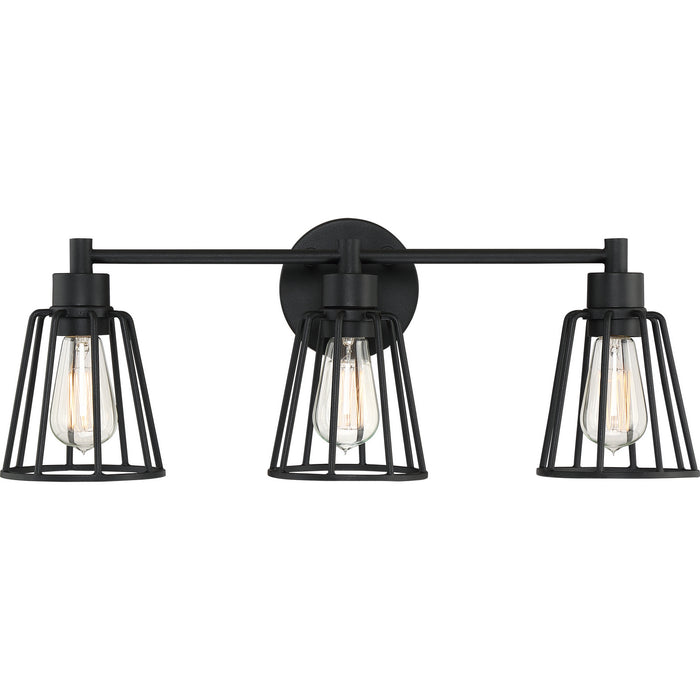 Quoizel ATT8603EK Three Light Bath Fixture, Earth Black
