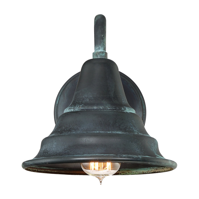 Quoizel CML8409AGV One Light Outdoor Wall Lantern, Aged Verde