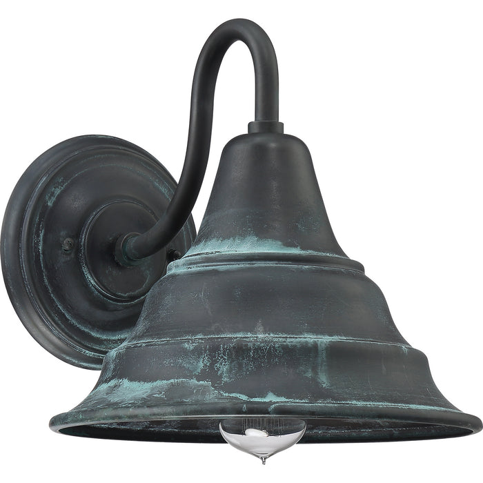 Quoizel CML8411AGV One Light Outdoor Wall Lantern, Aged Verde