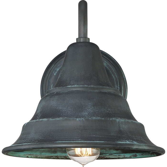 Quoizel CML8411AGV One Light Outdoor Wall Lantern, Aged Verde
