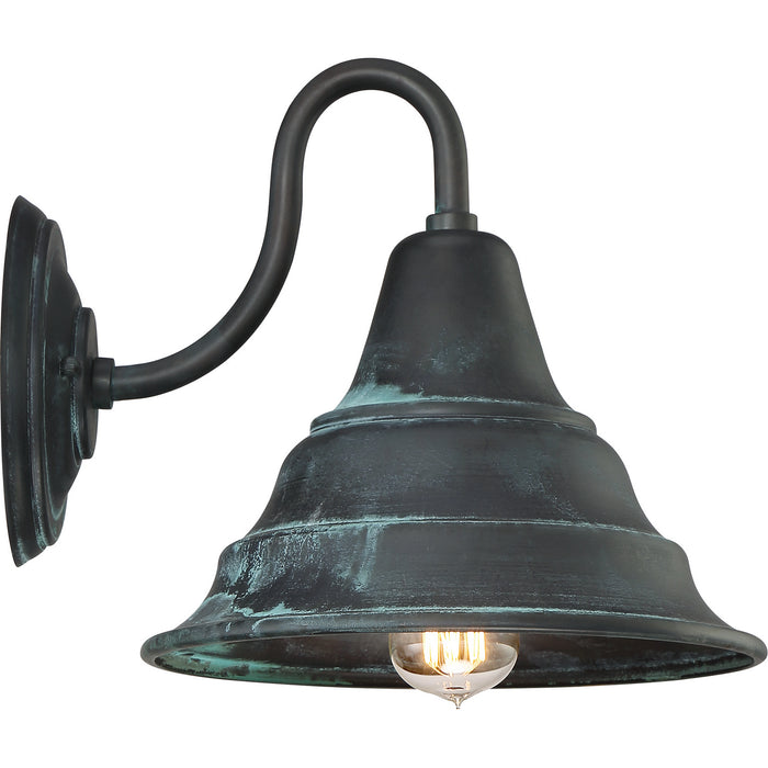 Quoizel CML8411AGV One Light Outdoor Wall Lantern, Aged Verde