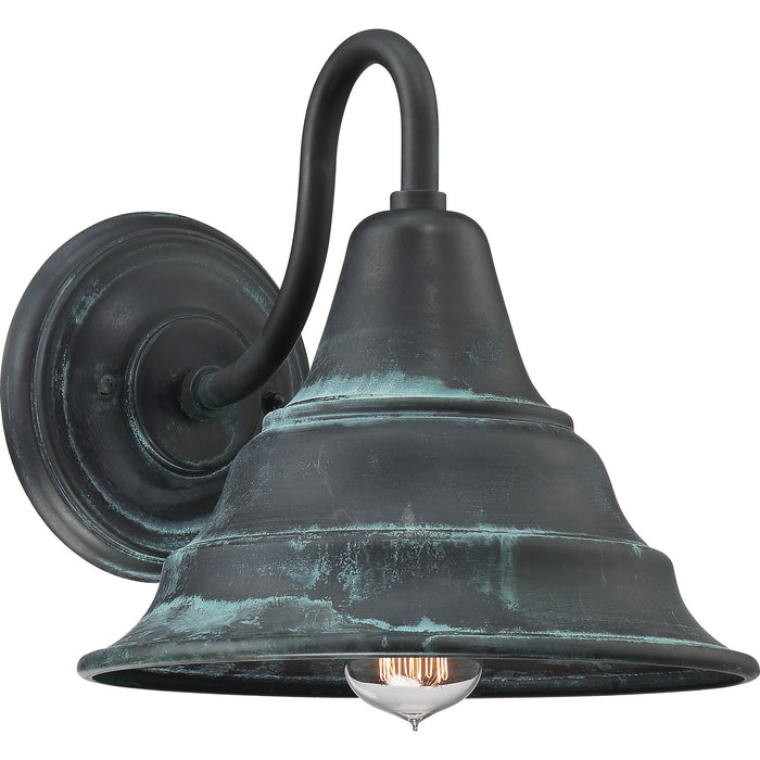 Quoizel CML8411AGV One Light Outdoor Wall Lantern, Aged Verde