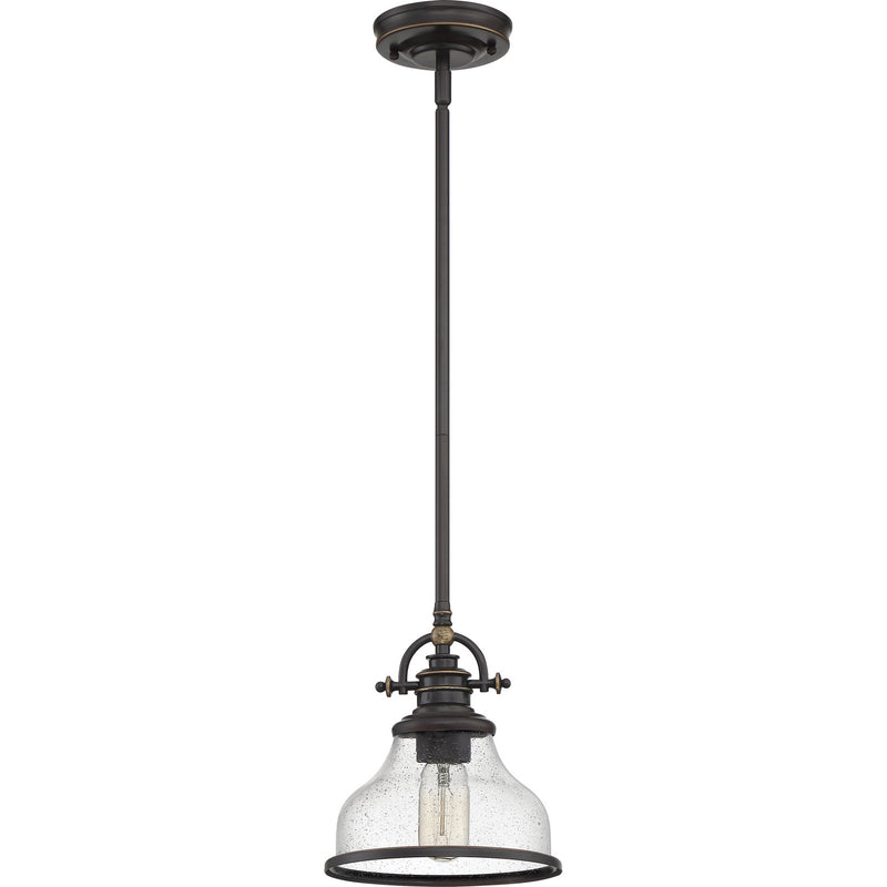 Quoizel GRTS1508PN One Light Mini Pendant, Palladian Bronze