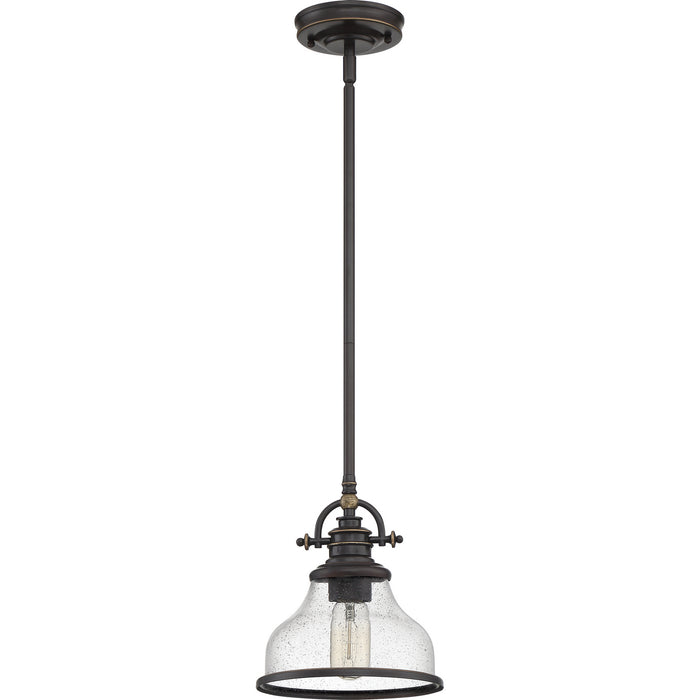 Quoizel GRTS1508PN One Light Mini Pendant, Palladian Bronze