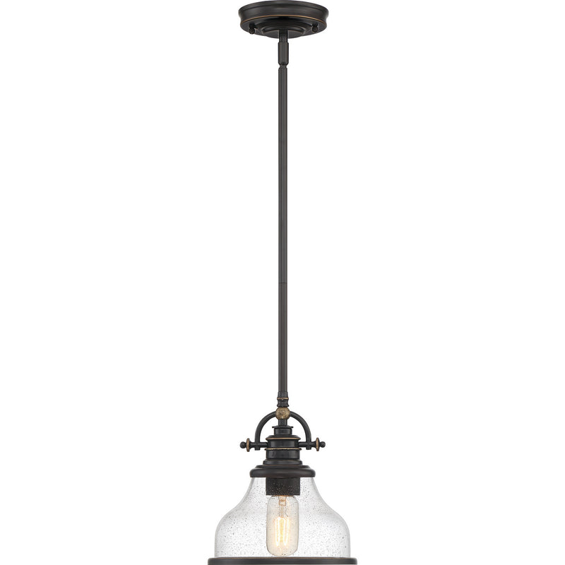Quoizel GRTS1508PN One Light Mini Pendant, Palladian Bronze