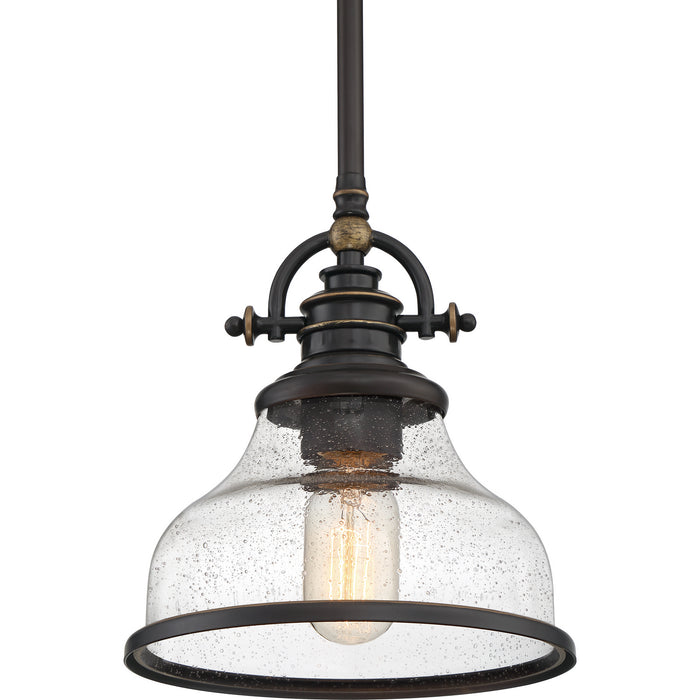 Quoizel GRTS1508PN One Light Mini Pendant, Palladian Bronze