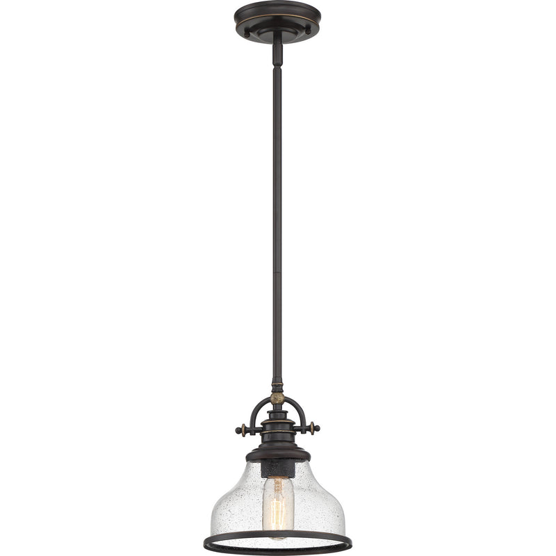 Quoizel GRTS1508PN One Light Mini Pendant, Palladian Bronze