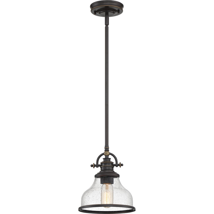 Quoizel GRTS1508PN One Light Mini Pendant, Palladian Bronze