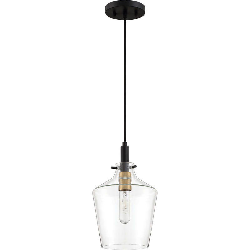 Quoizel JUN1508EK One Light Mini Pendant, Earth Black