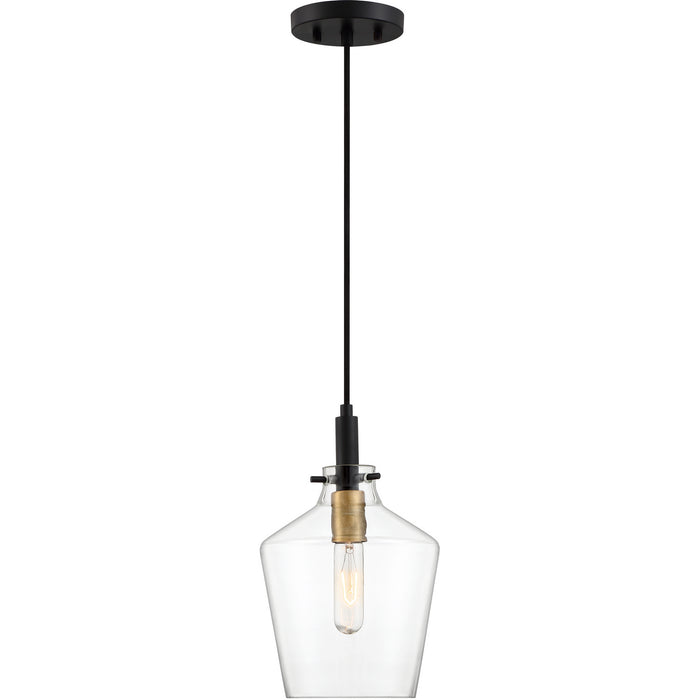 Quoizel JUN1508EK One Light Mini Pendant, Earth Black