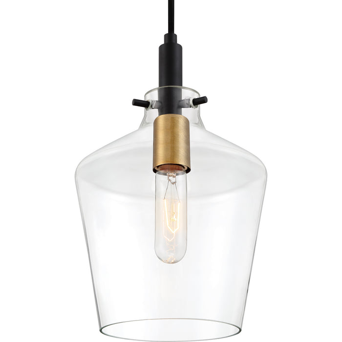 Quoizel JUN1508EK One Light Mini Pendant, Earth Black