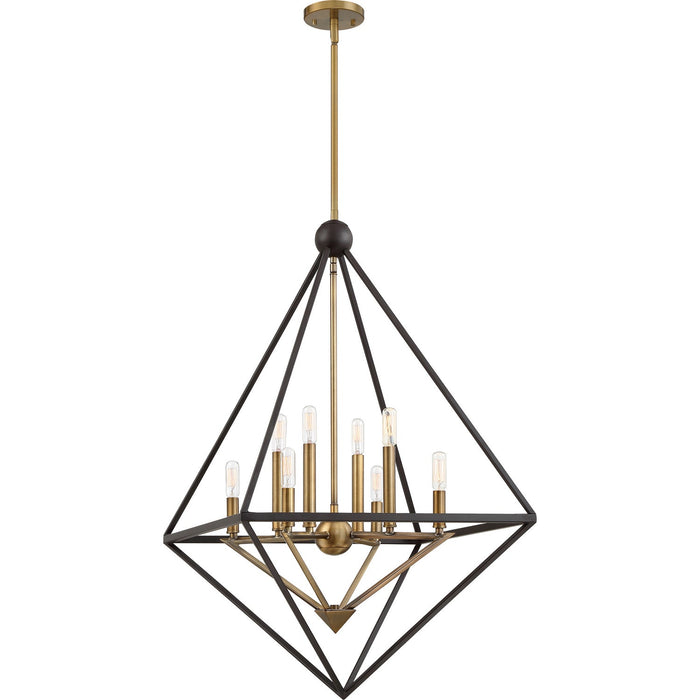 Quoizel LVR5208WT Eight Light Foyer Pendant, Western Bronze (Display - Final Sale)