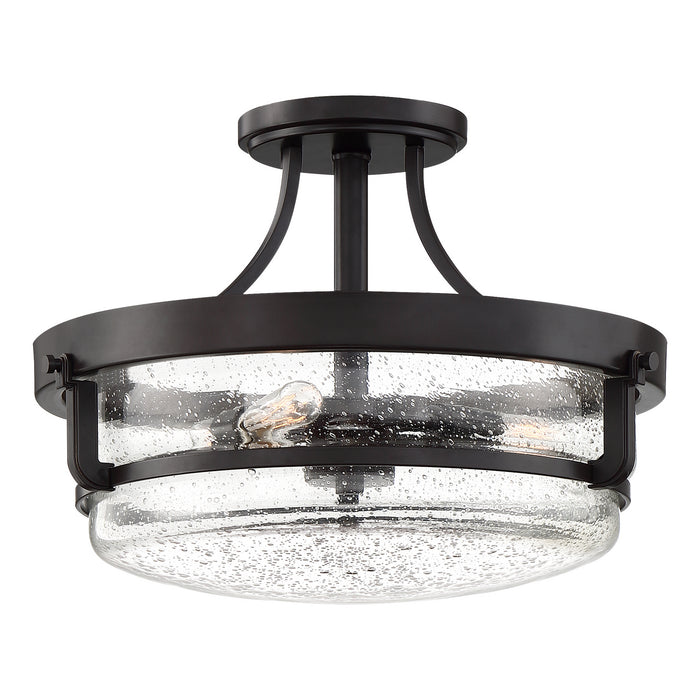 Quoizel QF3515PN Three Light Semi-Flush Mount, Palladian Bronze