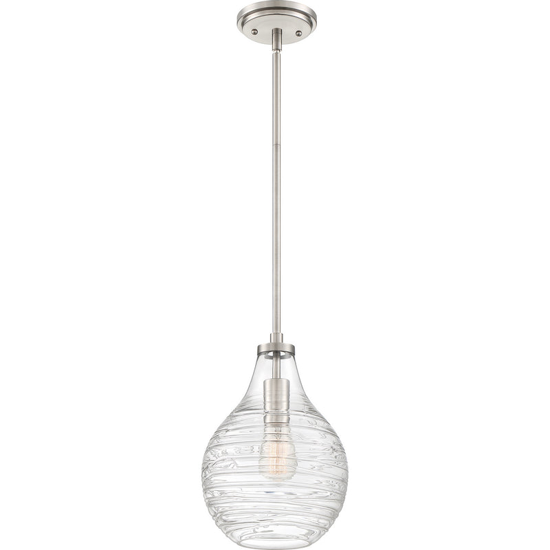 Quoizel QPP4019BN One Light Mini Pendant, Brushed Nickel