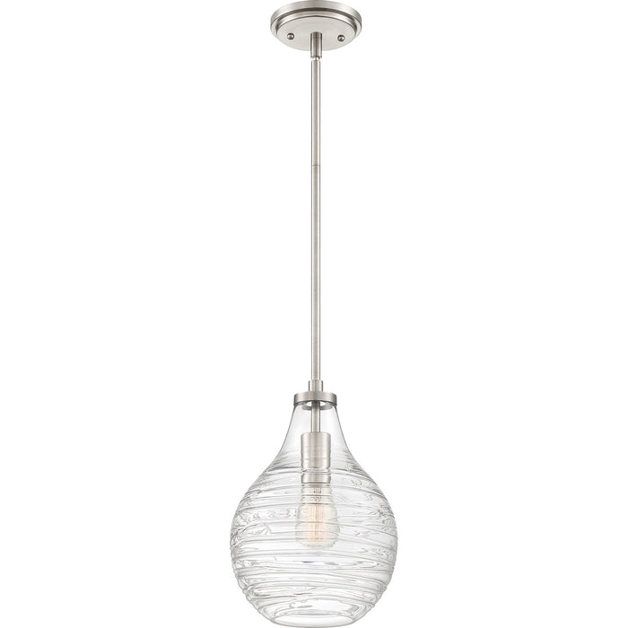 Quoizel QPP4019BN One Light Mini Pendant, Brushed Nickel