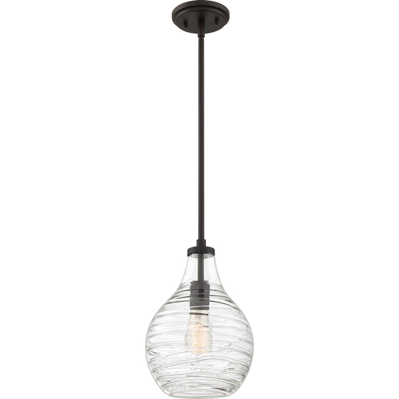 Quoizel QPP4019OZ One Light Mini Pendant, Old Bronze