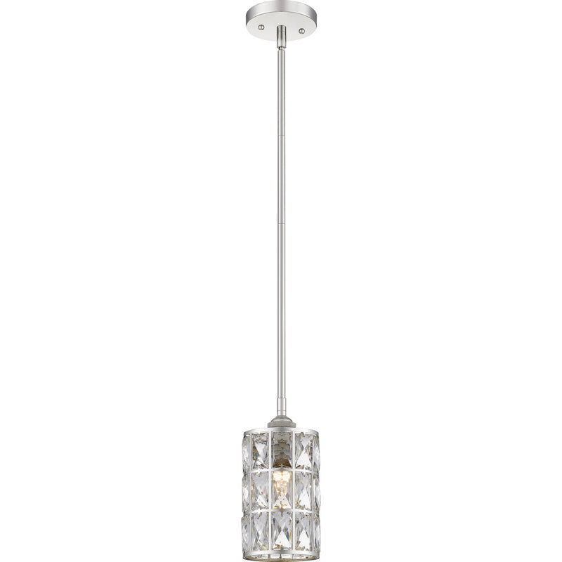 Quoizel QPP4046PK One Light Mini Pendant, Polished Nickel