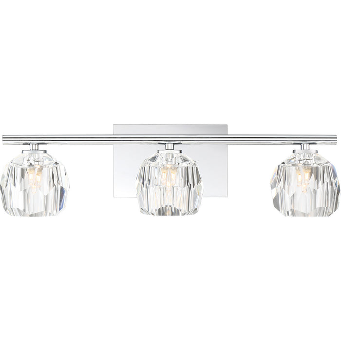 Quoizel RGA8603C Three Light Bath Fixture, Polished Chrome