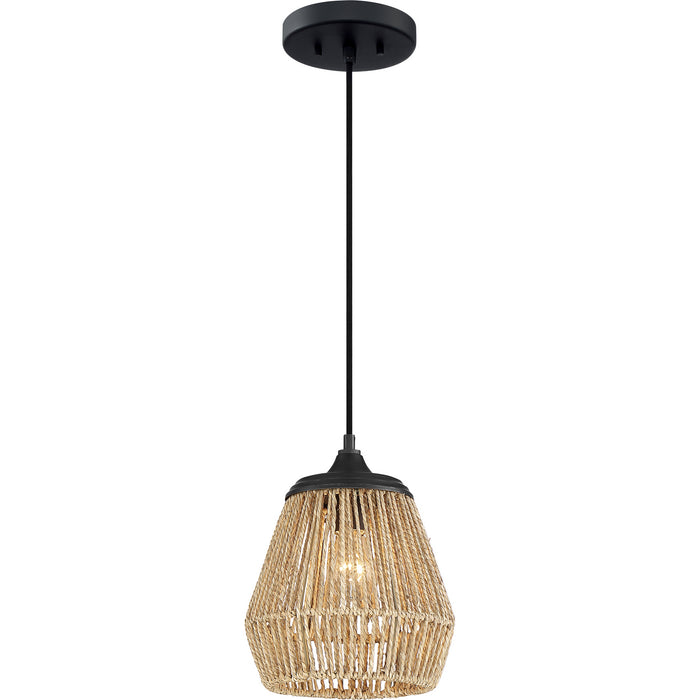 Quoizel RMI1509EK One Light Mini Pendant, Earth Black