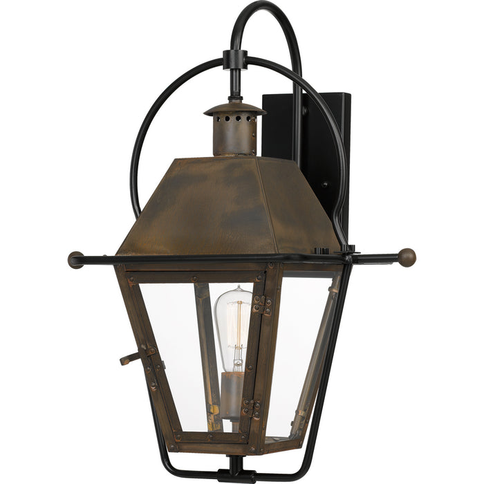 Quoizel RO8418IZ One Light Outdoor Wall Lantern, Industrial Bronze