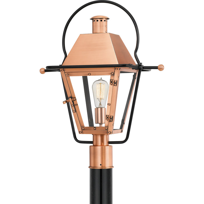 Quoizel RO9018AC One Light Outdoor Post Mount, Aged Copper