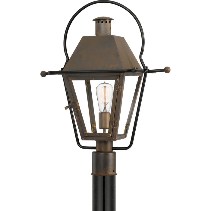 Quoizel RO9018IZ One Light Outdoor Post Mount, Industrial Bronze