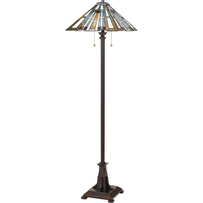 Quoizel TFMK9362VA Two Light Floor Lamp, Valiant Bronze