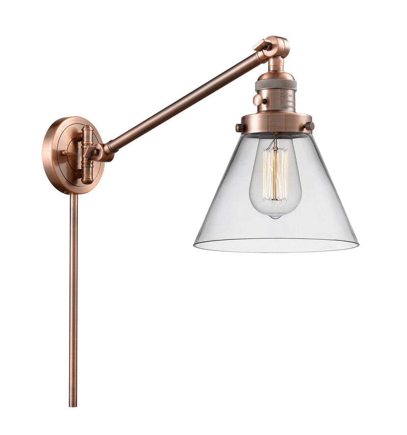Innovations 237-AC-G42-LED LED Swing Arm Lamp, Antique Copper