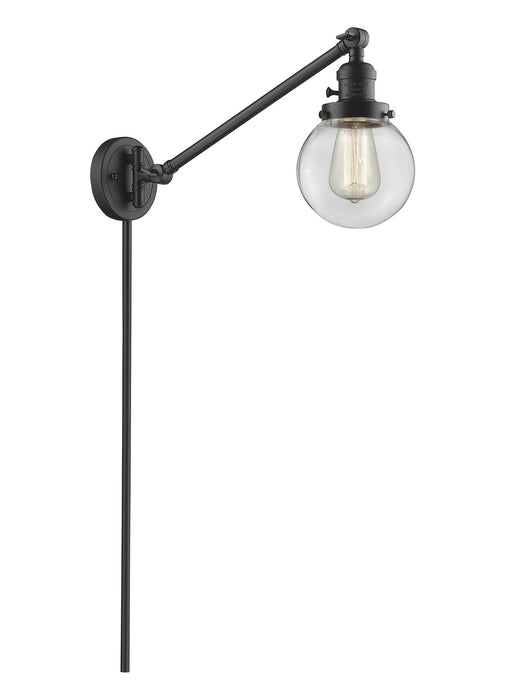 Innovations 237-OB-G202-6 One Light Swing Arm Lamp, Oil Rubbed Bronze