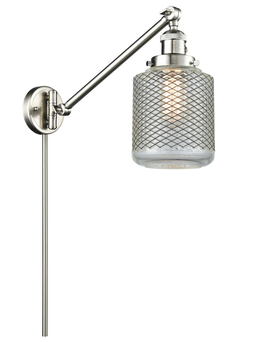 Innovations 237-SN-G262 One Light Swing Arm Lamp, Brushed Satin Nickel