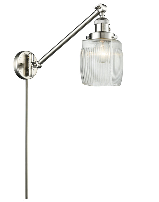 Innovations 237-SN-G302 One Light Swing Arm Lamp, Brushed Satin Nickel