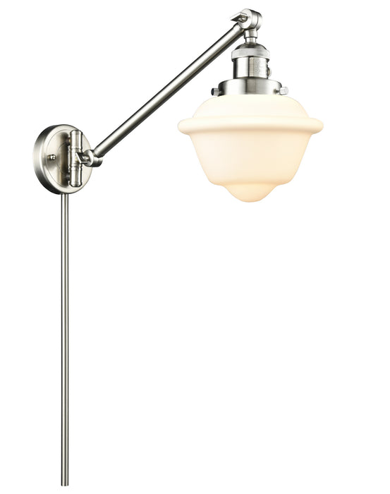 Innovations 237-SN-G531 One Light Swing Arm Lamp, Brushed Satin Nickel