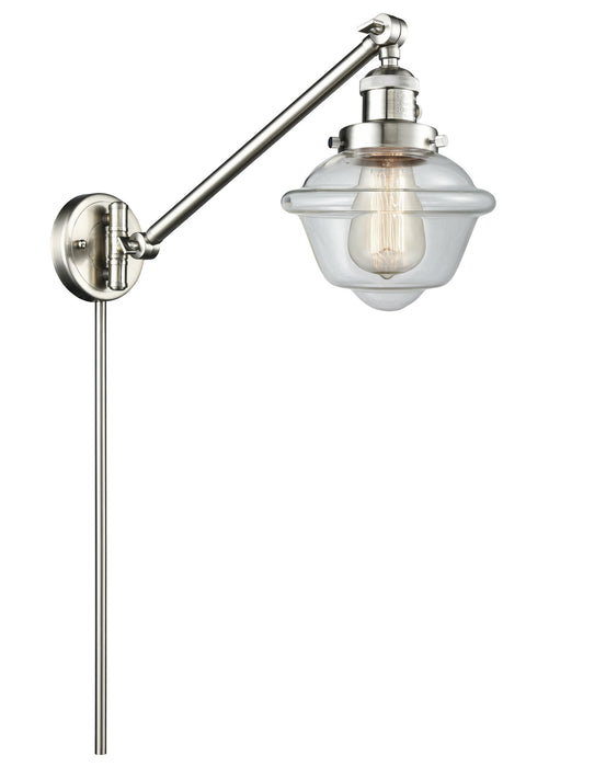 Innovations 237-SN-G532 One Light Swing Arm Lamp, Brushed Satin Nickel