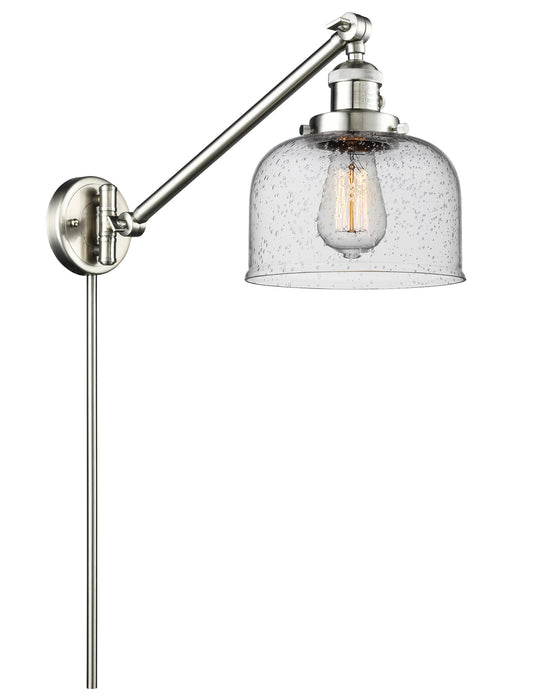 Innovations 237-SN-G74 One Light Swing Arm Lamp, Brushed Satin Nickel