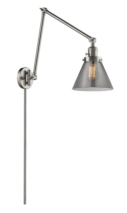 Innovations 238-SN-G43 One Light Swing Arm Lamp, Brushed Satin Nickel