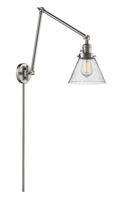 Innovations 238-SN-G44 One Light Swing Arm Lamp, Brushed Satin Nickel