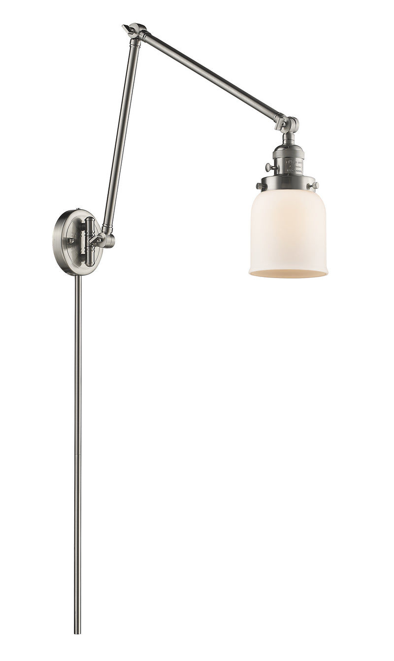 Innovations 238-SN-G51 One Light Swing Arm Lamp, Brushed Satin Nickel