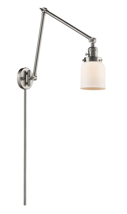 Innovations 238-SN-G51 One Light Swing Arm Lamp, Brushed Satin Nickel
