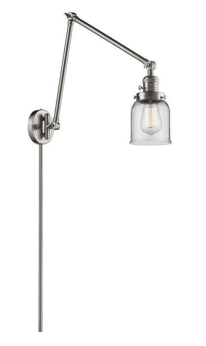 Innovations 238-SN-G52 One Light Swing Arm Lamp, Brushed Satin Nickel