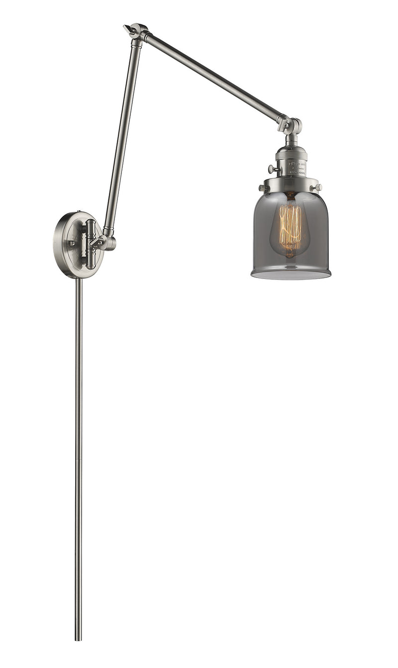 Innovations 238-SN-G53 One Light Swing Arm Lamp, Brushed Satin Nickel