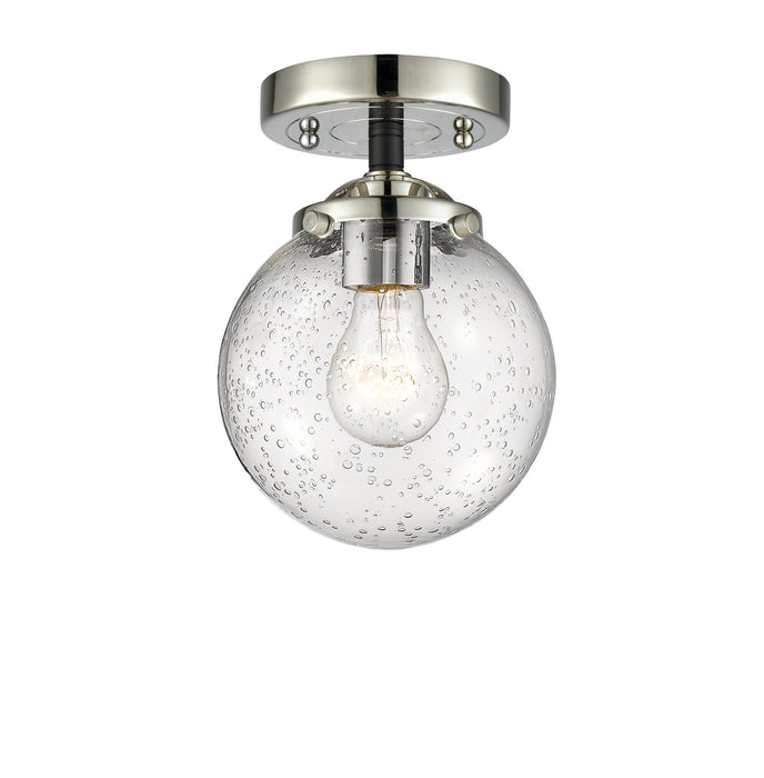 Innovations 284-1C-BPN-G204-6 One Light Semi-Flush Mount, Black Polished Nickel