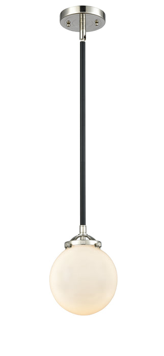 Innovations 284-1S-BPN-G201-6 One Light Mini Pendant, Black Polished Nickel