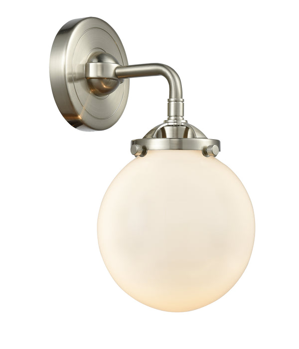 Innovations 284-1W-SN-G201-6 One Light Wall Sconce, Brushed Satin Nickel