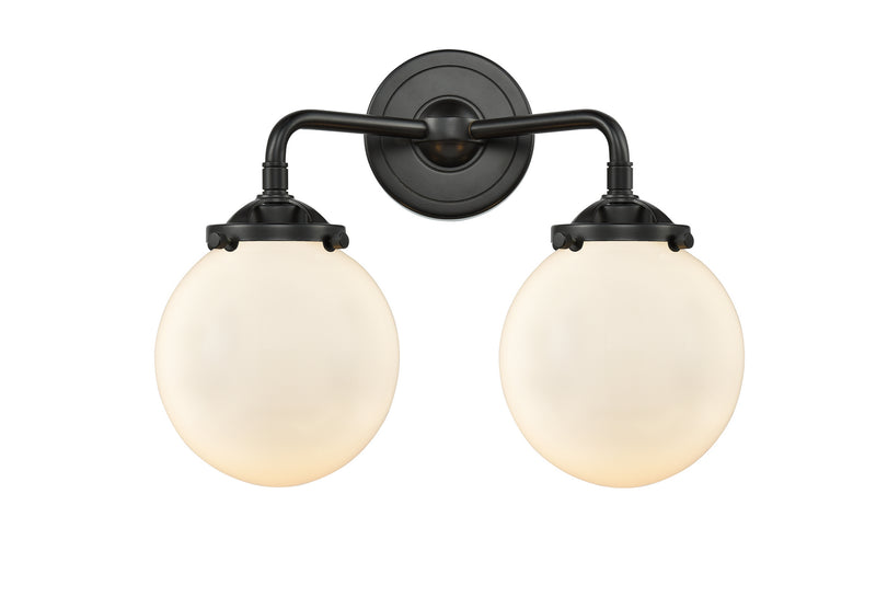 Innovations 284-2W-OB-G201-6 Two Light Bath Vanity, Oil Rubbed Bronze