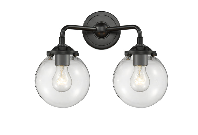 Innovations 284-2W-OB-G202-6 Two Light Bath Vanity, Oil Rubbed Bronze