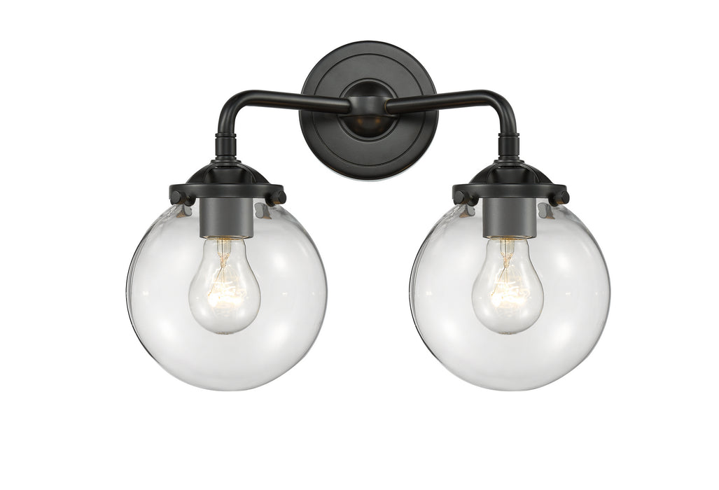 Innovations 284-2W-OB-G202-6 Two Light Bath Vanity, Oil Rubbed Bronze
