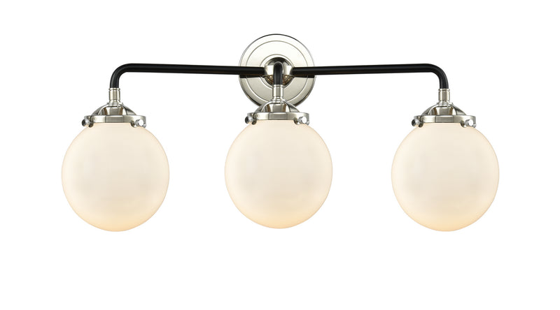Innovations 284-3W-BPN-G201-6 Three Light Bath Vanity, Black Polished Nickel