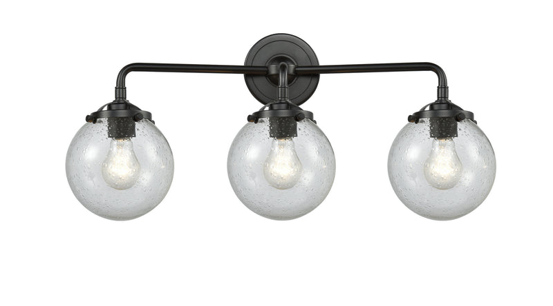 Innovations 284-3W-OB-G204-6 Three Light Bath Vanity, Oil Rubbed Bronze