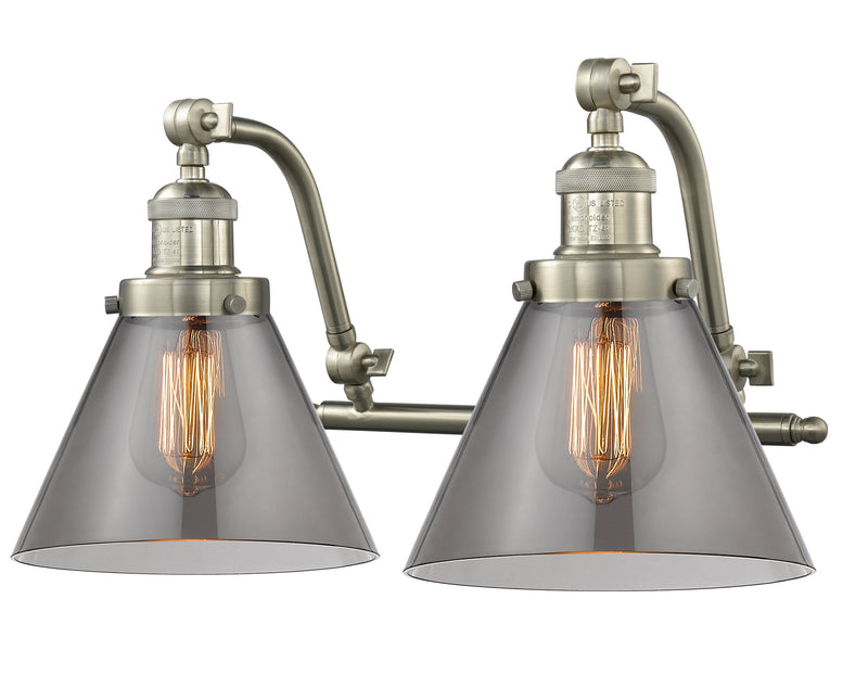 Innovations 515-2W-SN-G43 Two Light Bath Vanity, Brushed Satin Nickel