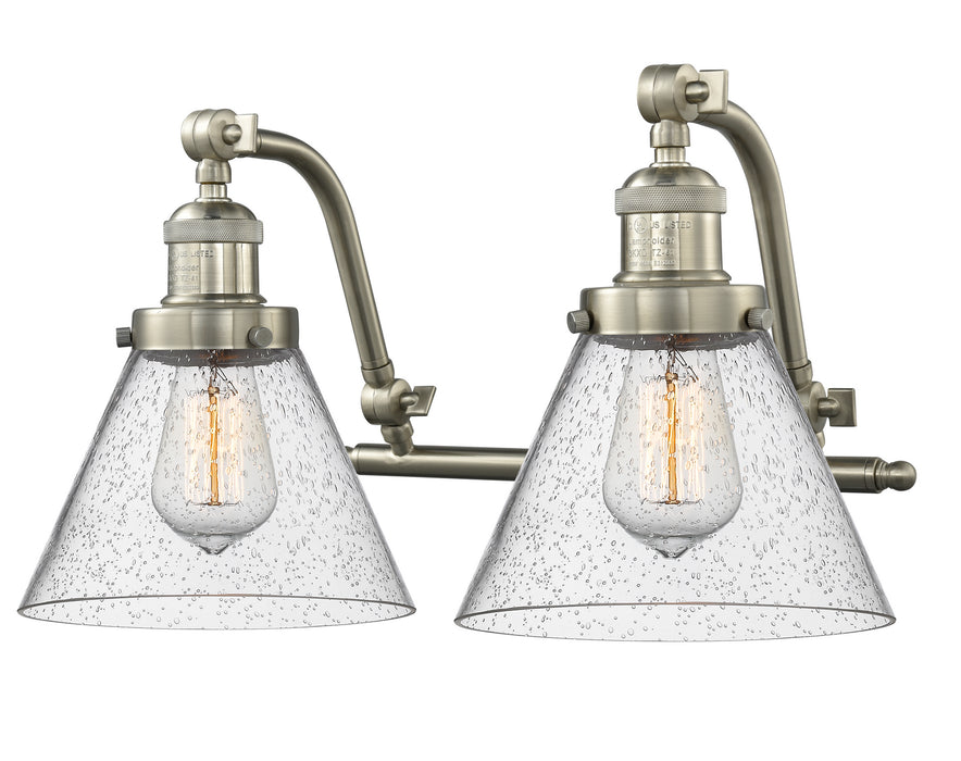 Innovations 515-2W-SN-G44 Two Light Bath Vanity, Brushed Satin Nickel